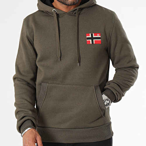 Sweat Capuche Vert Kaki
