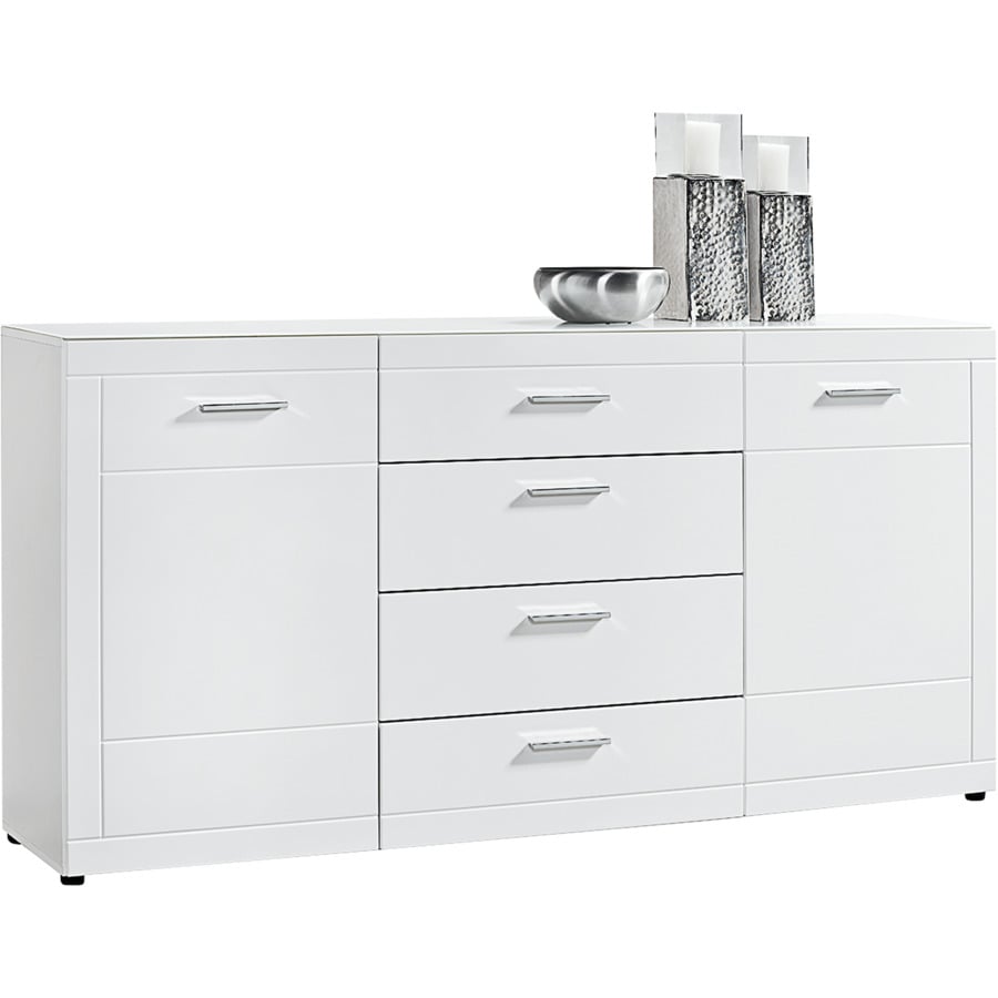 Wandboard Atlantis Dekor weiss MDF Hochglanz 167 x 32 x 17 cm