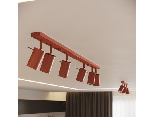 SOLLUX LIGHTING - Applique ring rouge ochra