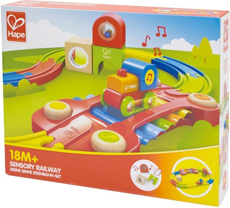 Hape Treinbaan Met Trein En Xylofoon 14-delig