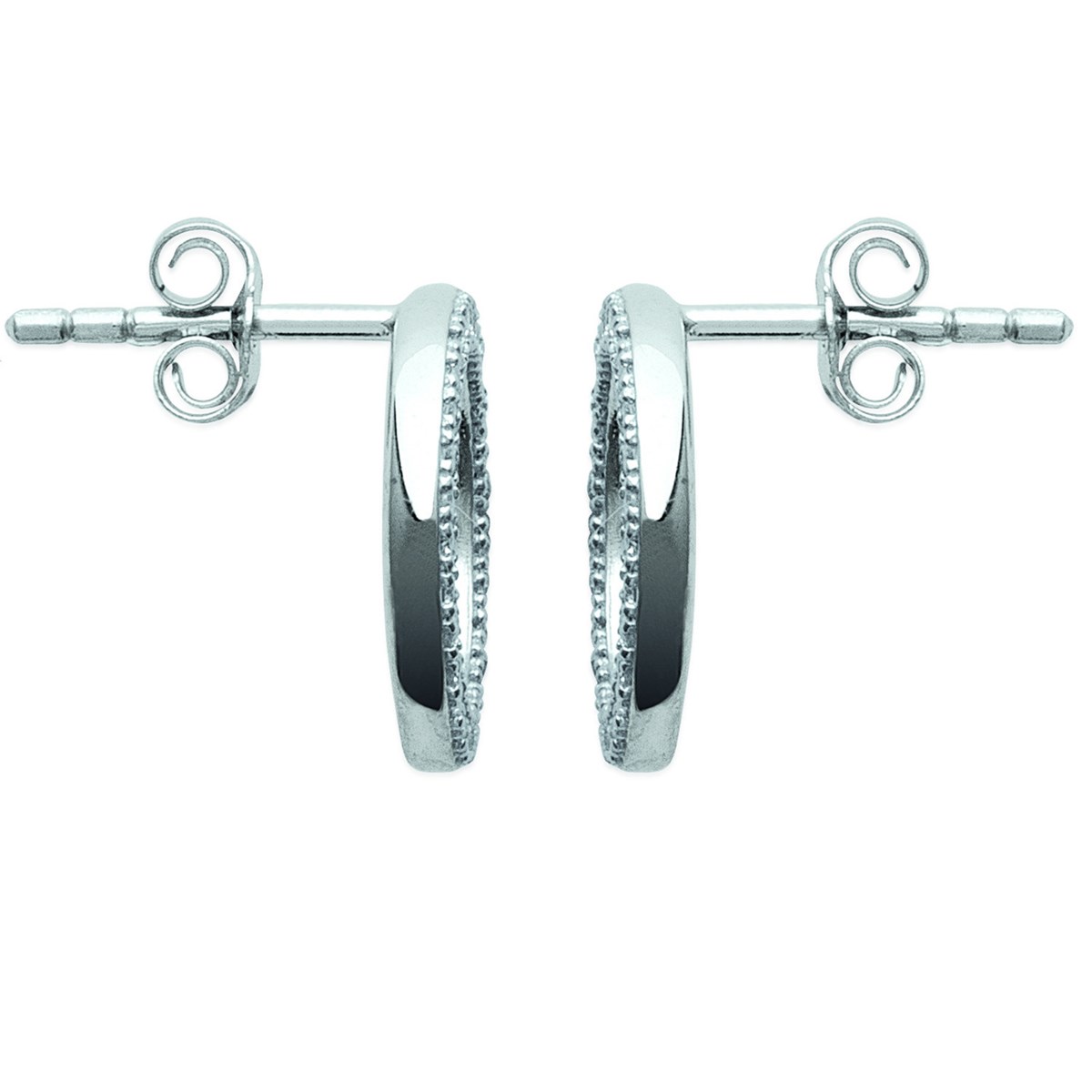 Boucles d'oreilles Brillaxis cercles empierrés