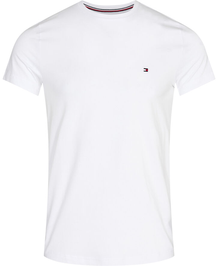 Tommy Hilfiger CORE STRETCH SLIM C-NECK TEE White