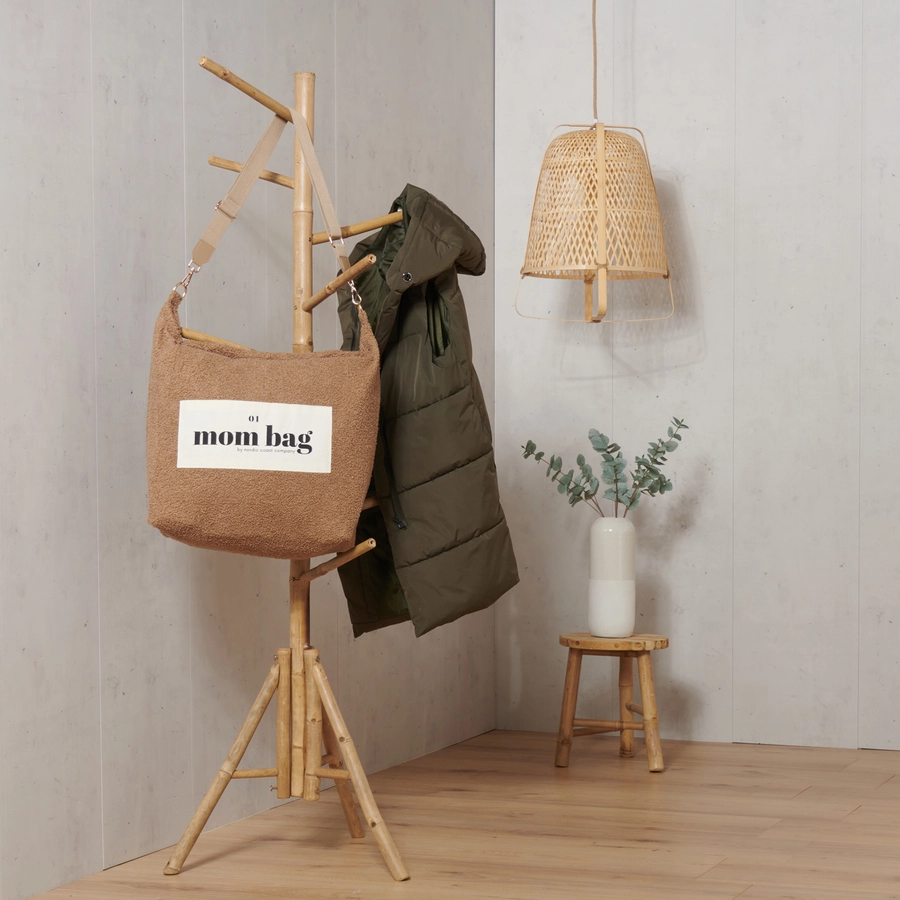 Nordic Coast Company Mom Bag Teddy Bouclé Beige
