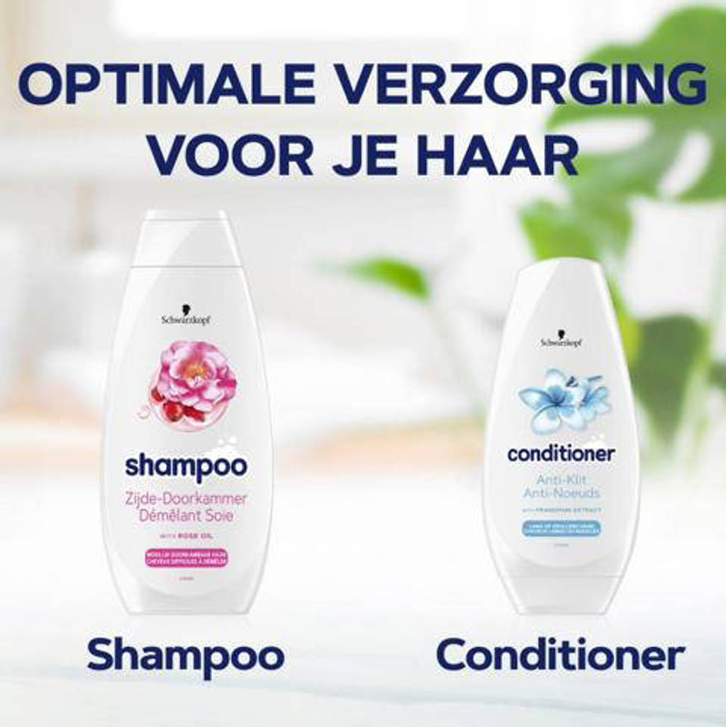 Fijne shampooZijde-Doorkammer shampoo - 5 x 400 ml - voordeelverpakking