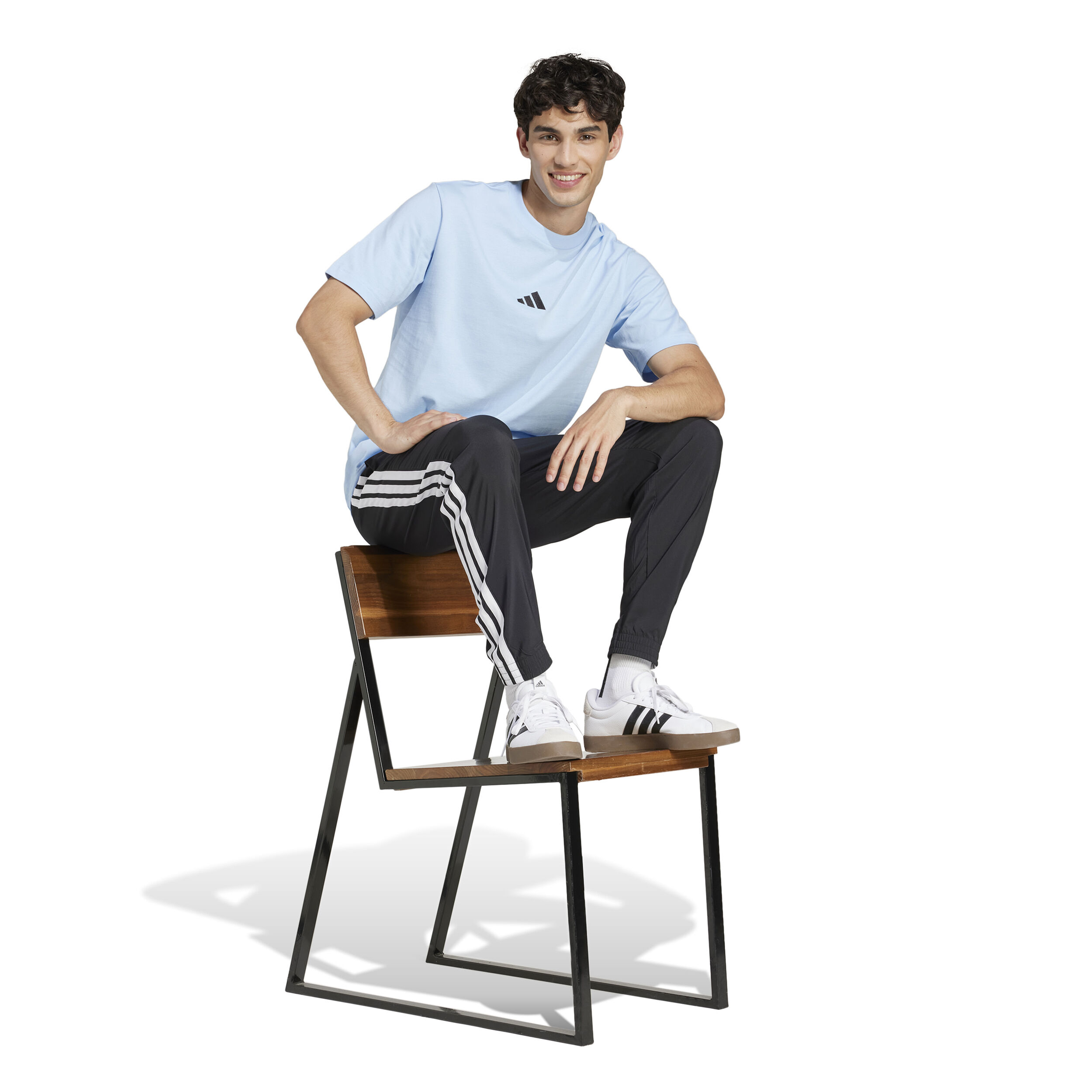 adidas Essentials 3 Stripes Woven Pantalon Survêtement Hommes - Noir