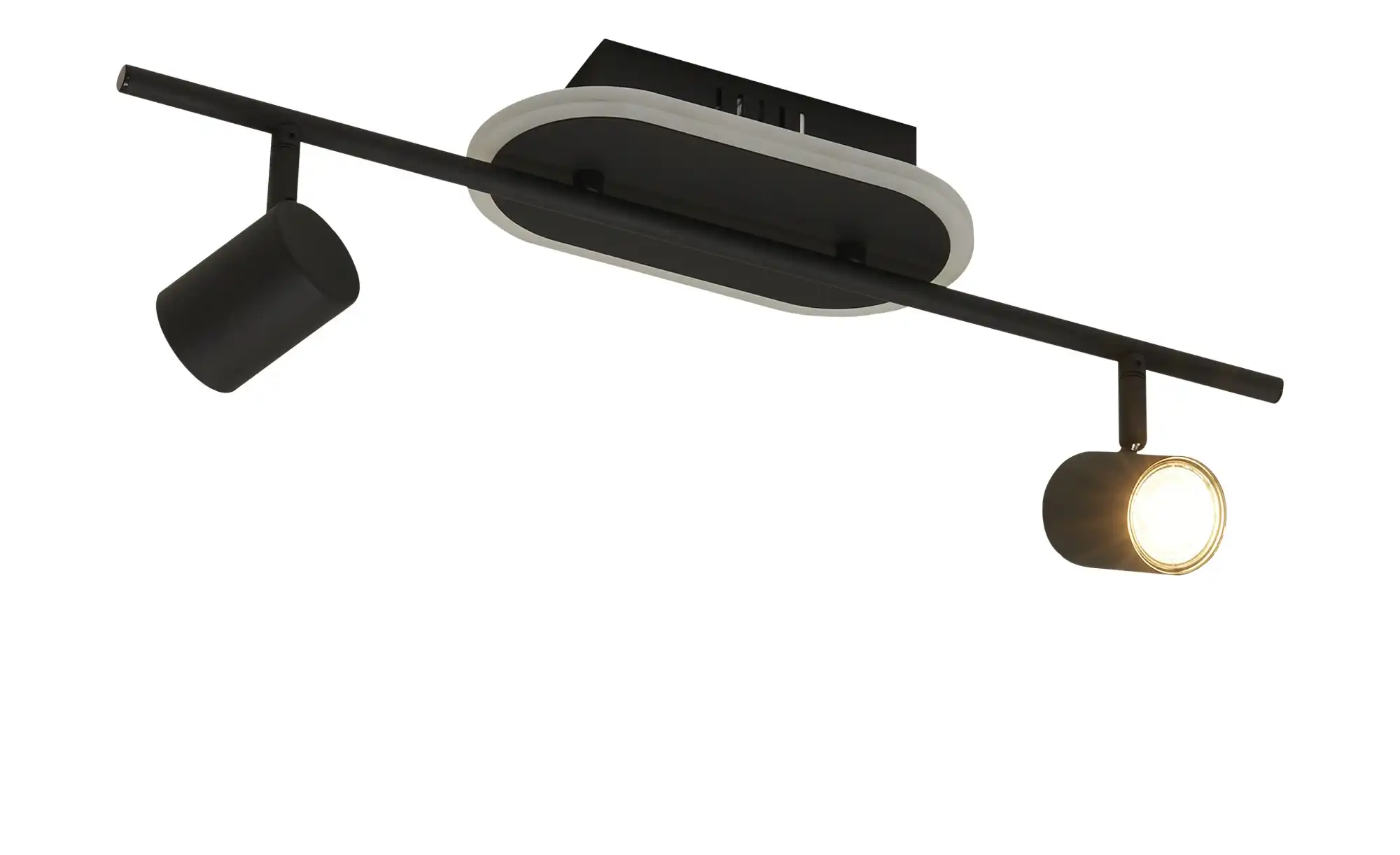 KHG LED-Deckenspot, 2+1-flammig, sandschwarz