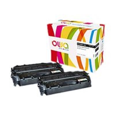 Cartouche laser compatible HP 80X - pack de 2 - noir - Owa K35590OW