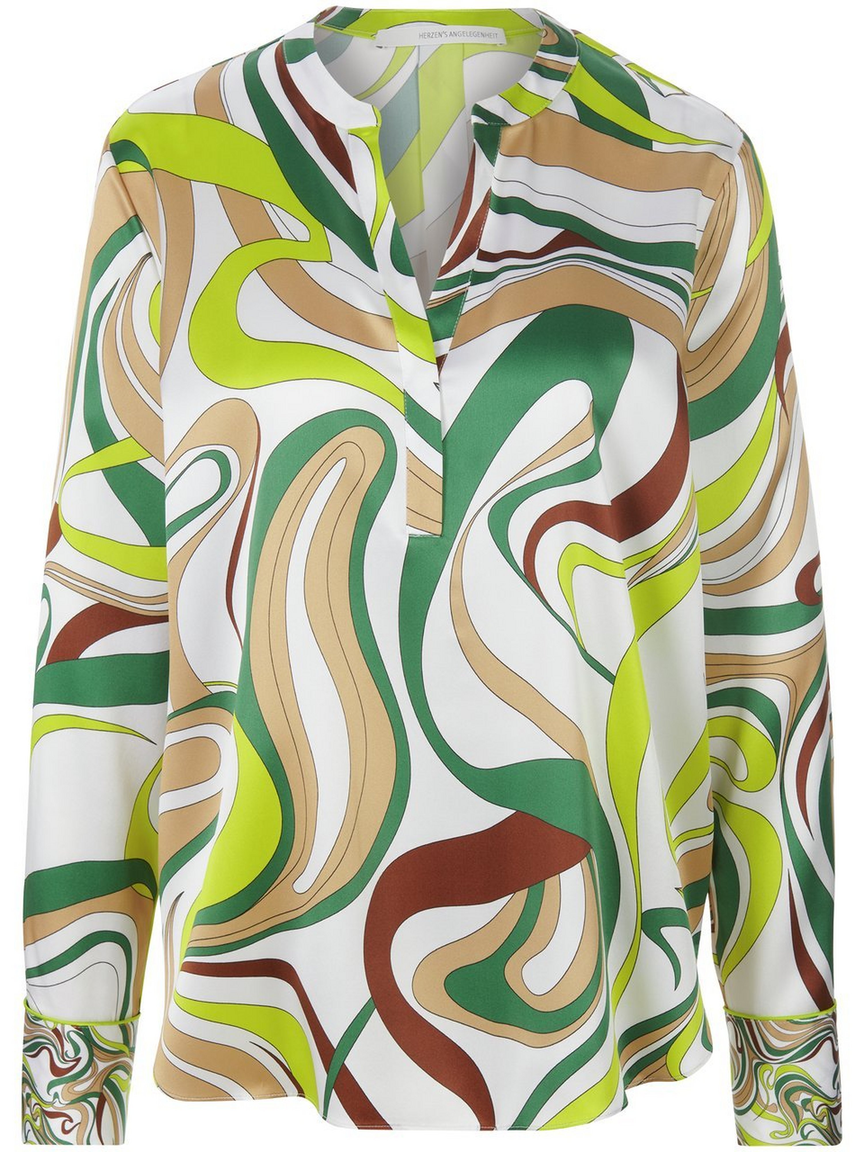 Bluse mit Stehkragen