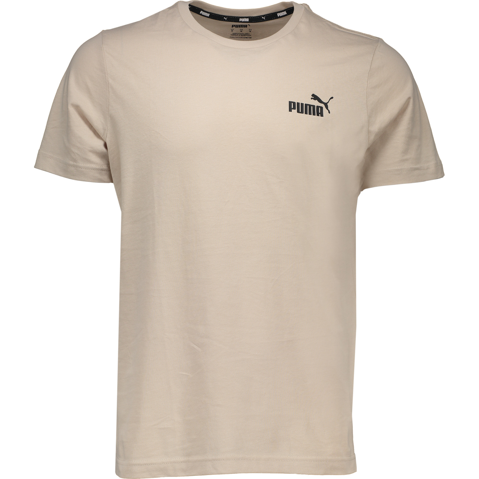 Puma Herren-T-Shirt Ess Small Logo M, beige