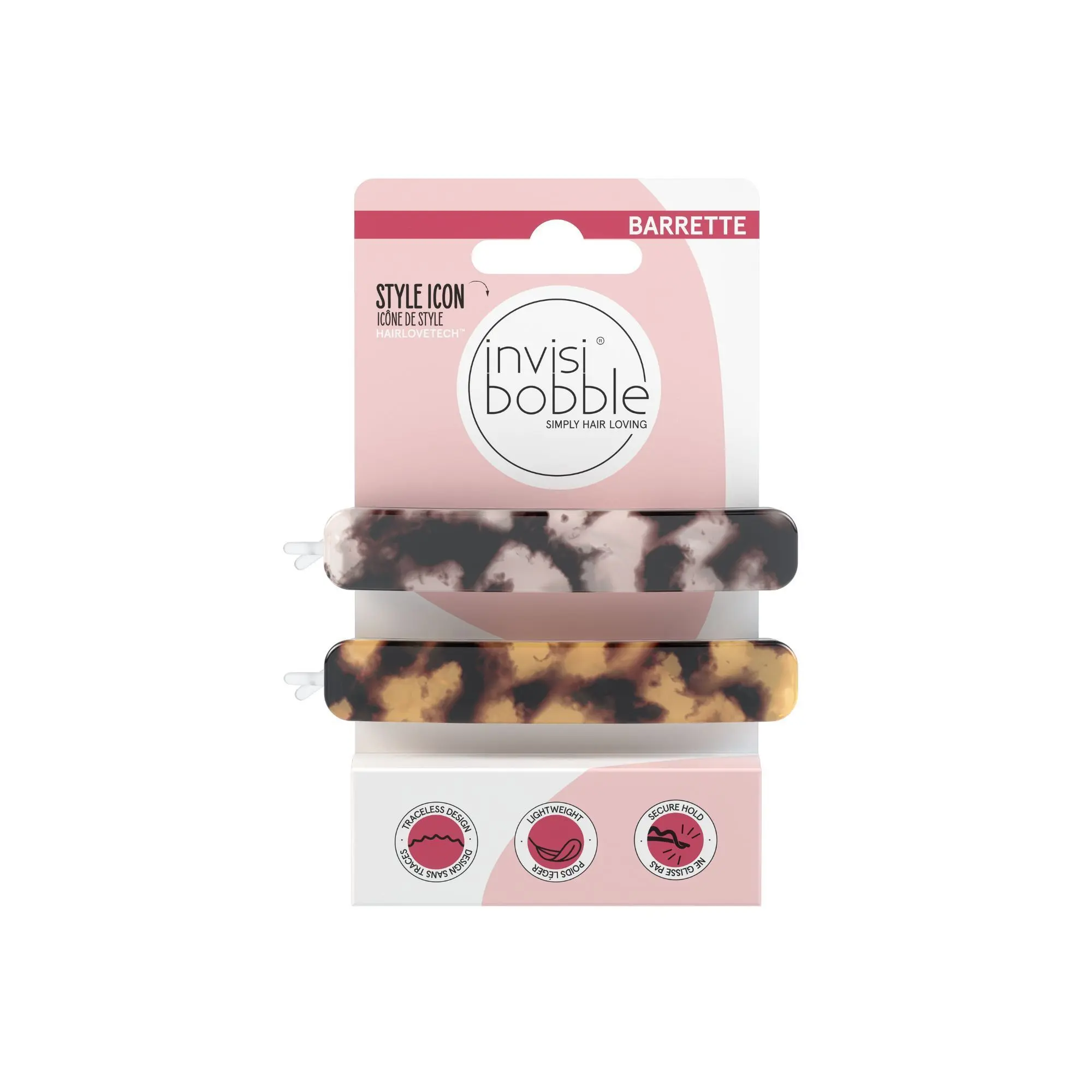Invisibobble - BARRETTE Havana Mama Barrettes à cheveux- Élastique, barrette et pince