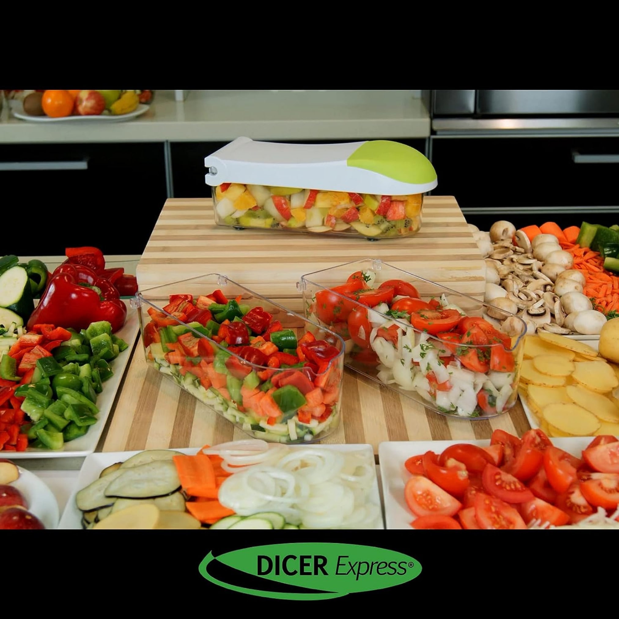 Best Direct® Gemüseschneider und Obstschneider Dicer Express