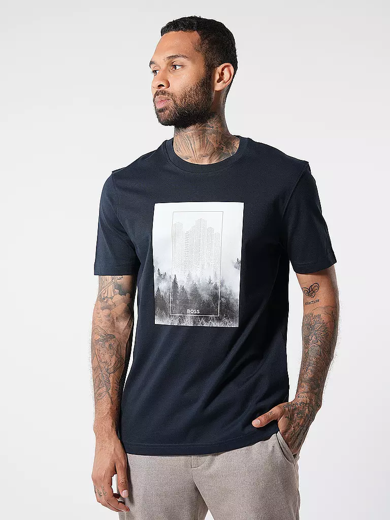 BOSS T-Shirt TE-FOREST blau