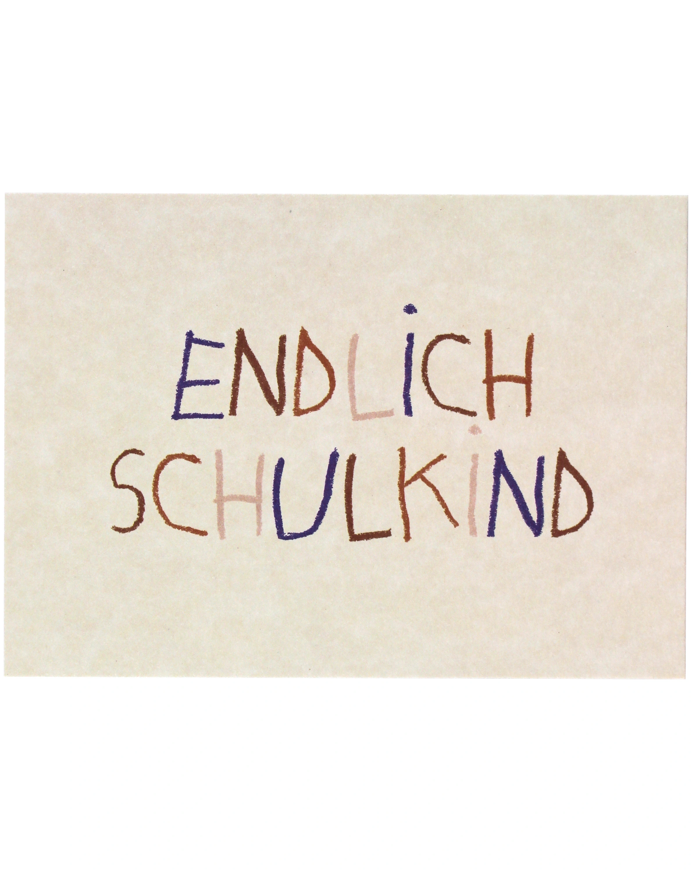 Postkarte ENDLICH SCHULKIND 3er-Pack
