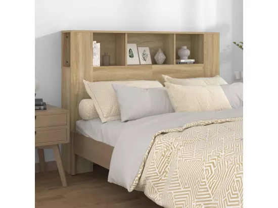 Armoire de tête de lit Chêne sonoma 140x18,5x104,5 cm