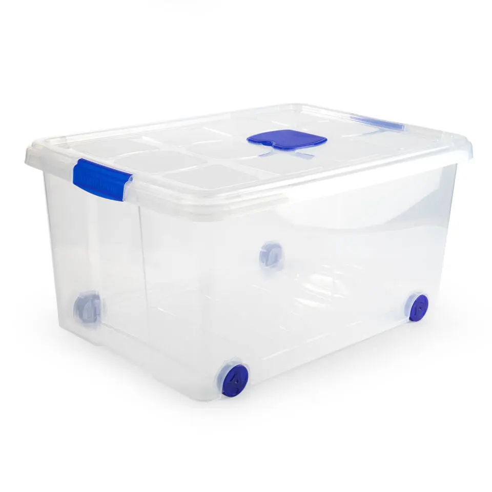 Plasticforte Opslagbak met deksel - 1x - 57L - 62 x 45 x 32 cm