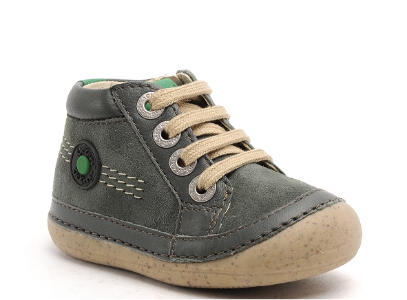 Kickers boots bottine bebe sonistreet garcon kaki