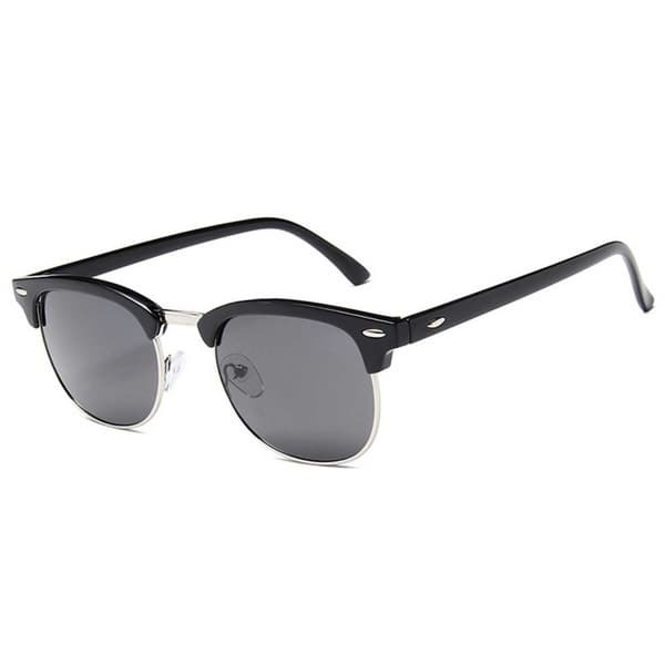 Black Clubmaster solbriller Black Glass + Senile ledning