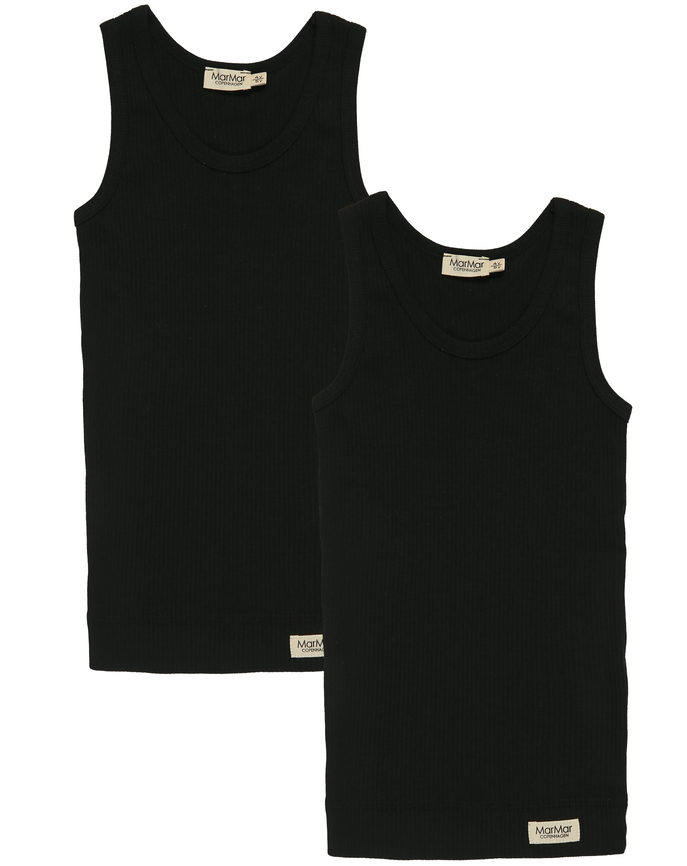 Unterhemd RIB 2er-Set in black