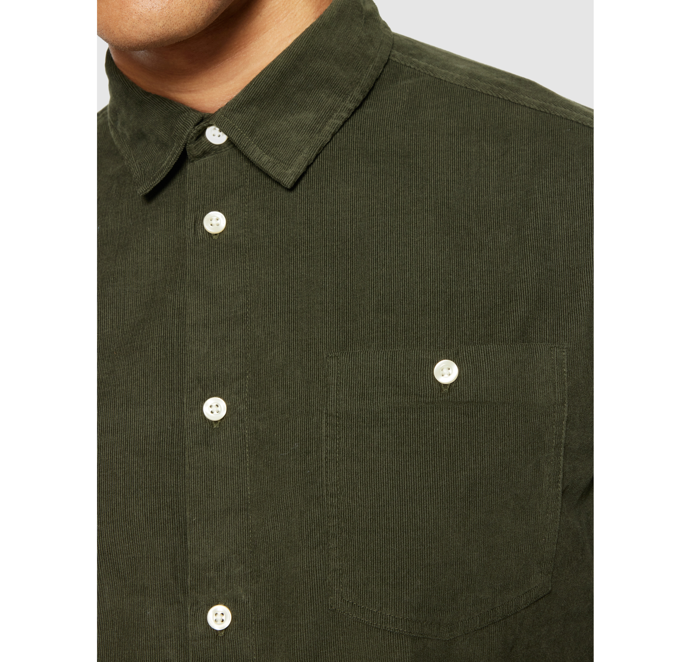 Regular Fit 26-Wales Corduroy Shirt M