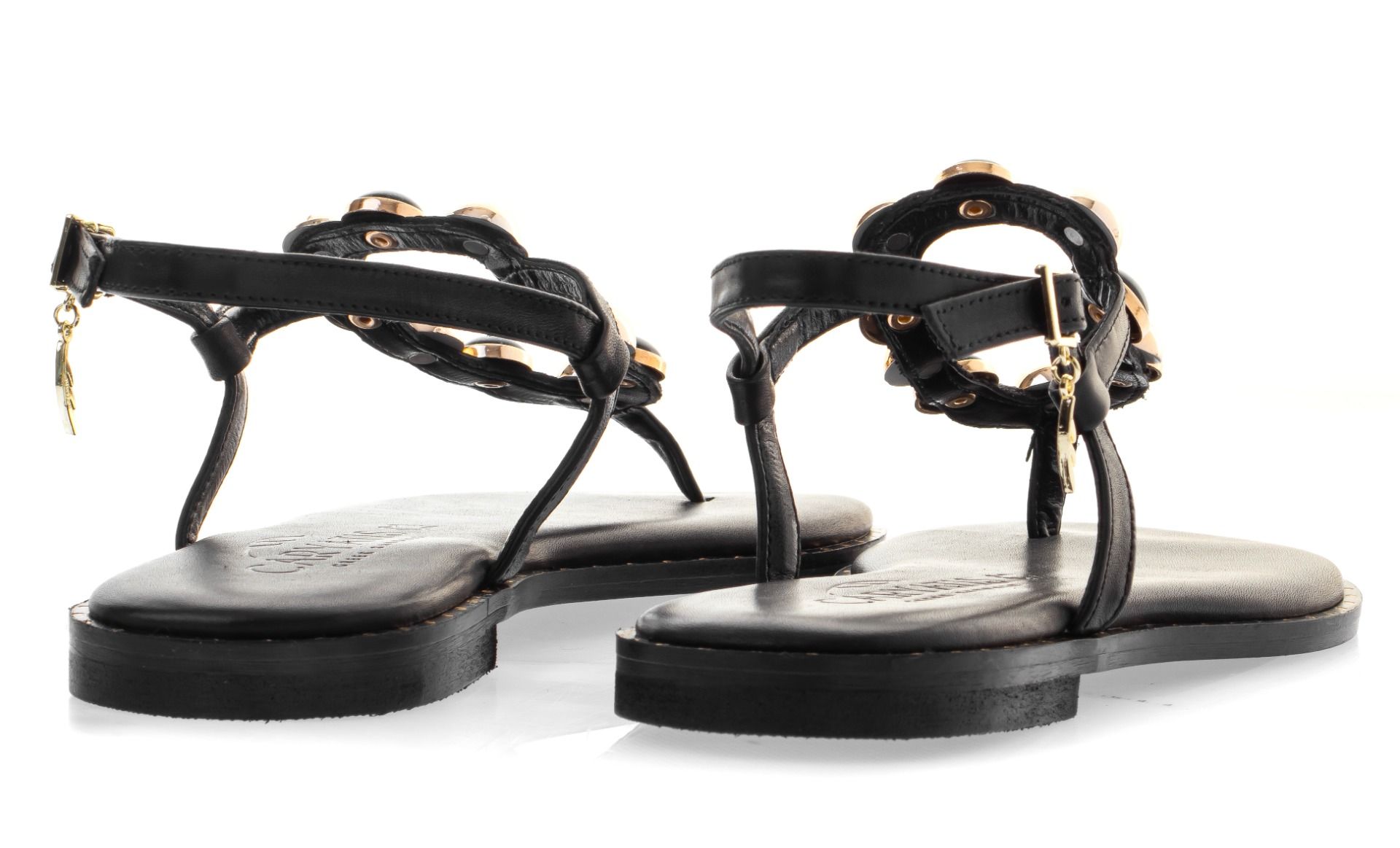 Caryatis Leather Sandals