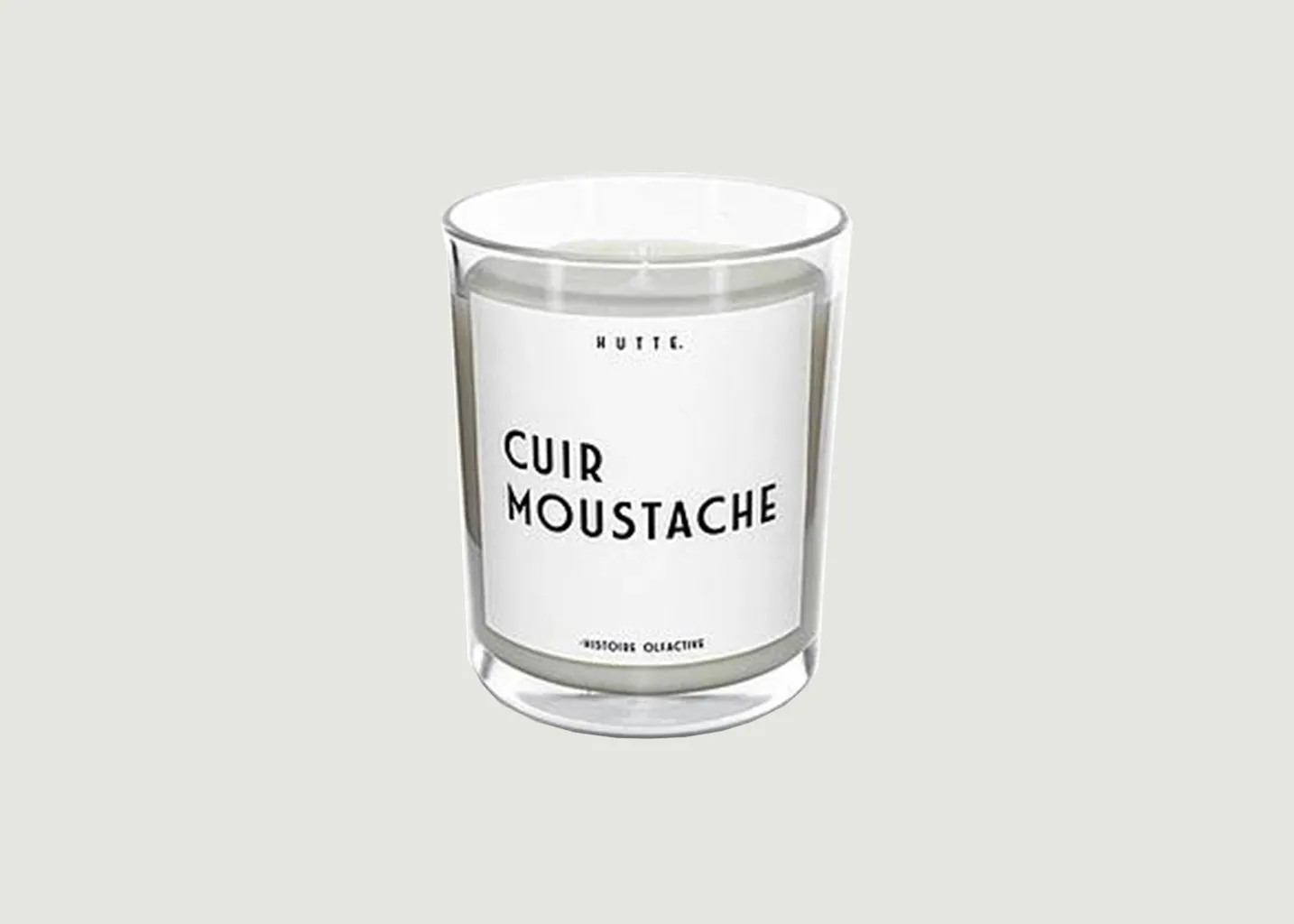 Bougie parfumée Cuir moustache Hutte
