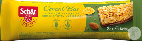 Schar Barre Céréales Et Chocolat Sans Gluten 25g (6629)