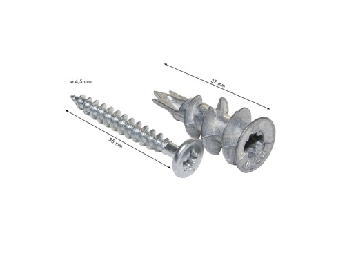 Knauf gipsplaat metalen ankers, verpakking van 10