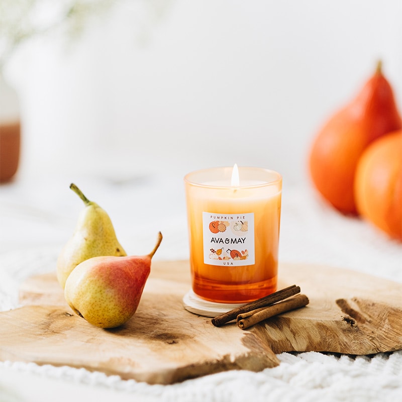 Bougie parfumée - Pumpkin pie - Poire & vanille - 180 g