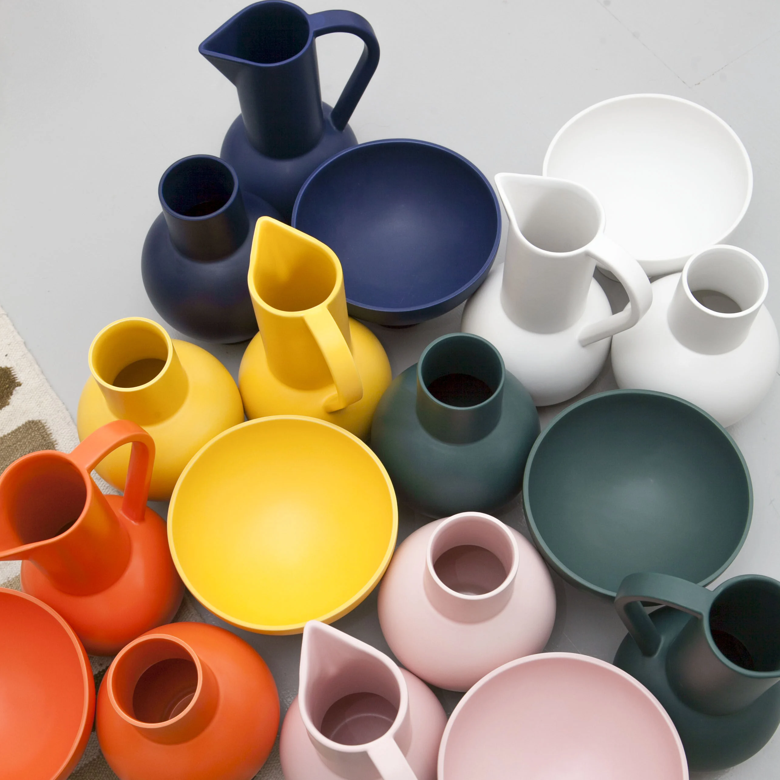 STRØM SMALL - Vase céramique | Bleu