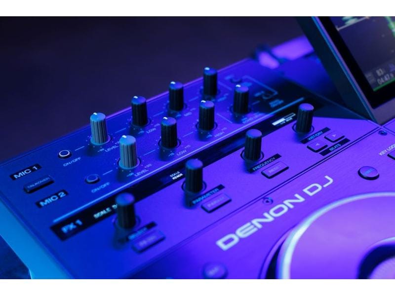 Denon DJ DJ-Controller Prime 4 4-Deck Standalone-DJ-Controller mit Stems