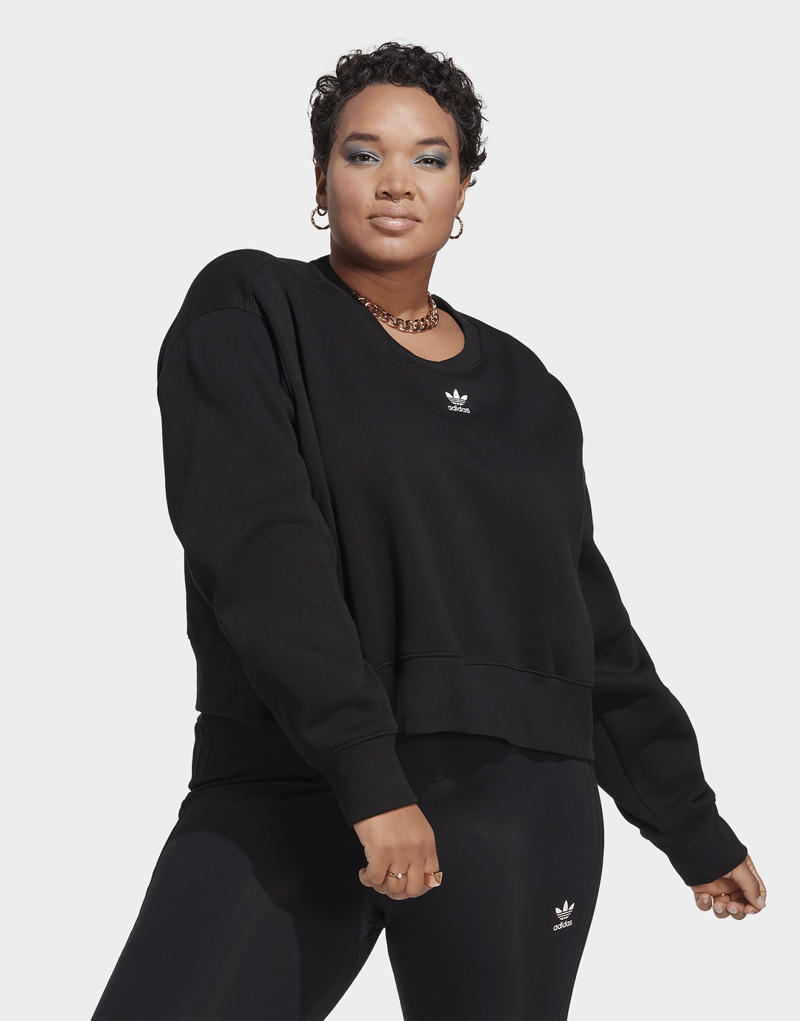 adidas Originals Sweat-shirt ras-du-cou Adicolor Essentials (Grandes tailles)