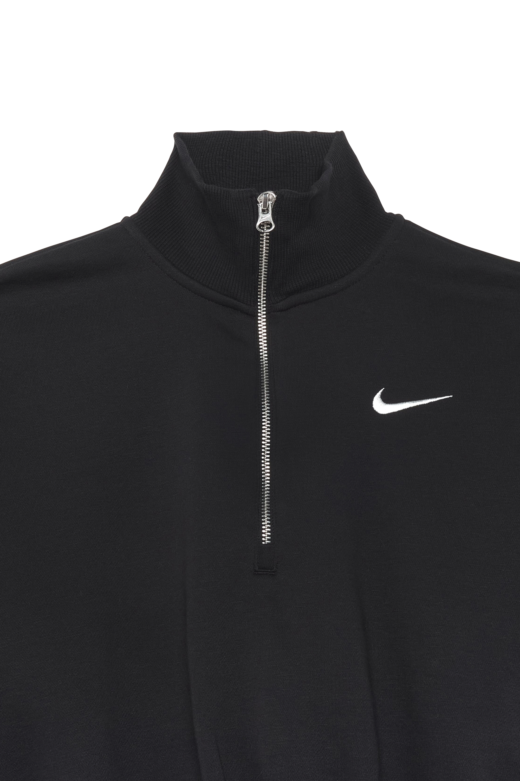 NIKE Sweatshirt W NSW PHNX FLC QZ CROP Noir