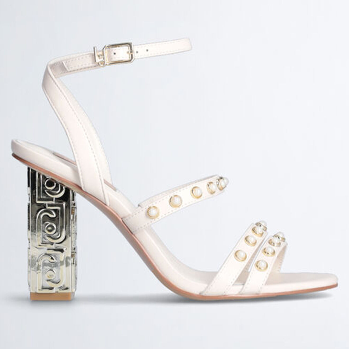 Liu-Jo Sandales en Cuir Selena blanches - Talon 10 cm