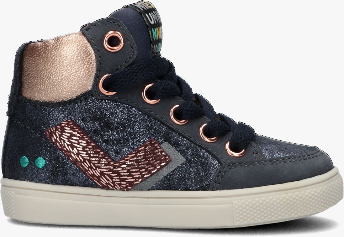 BUNNIESJR blauwe bunniesjr hoge sneaker lance louw