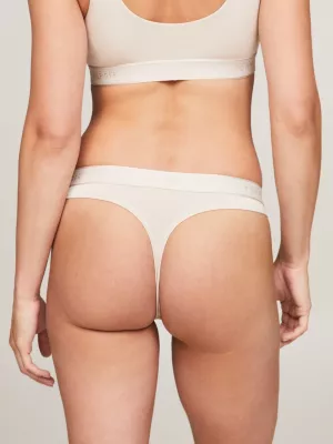 Tanga com cós elástico e logo tonal TH Established