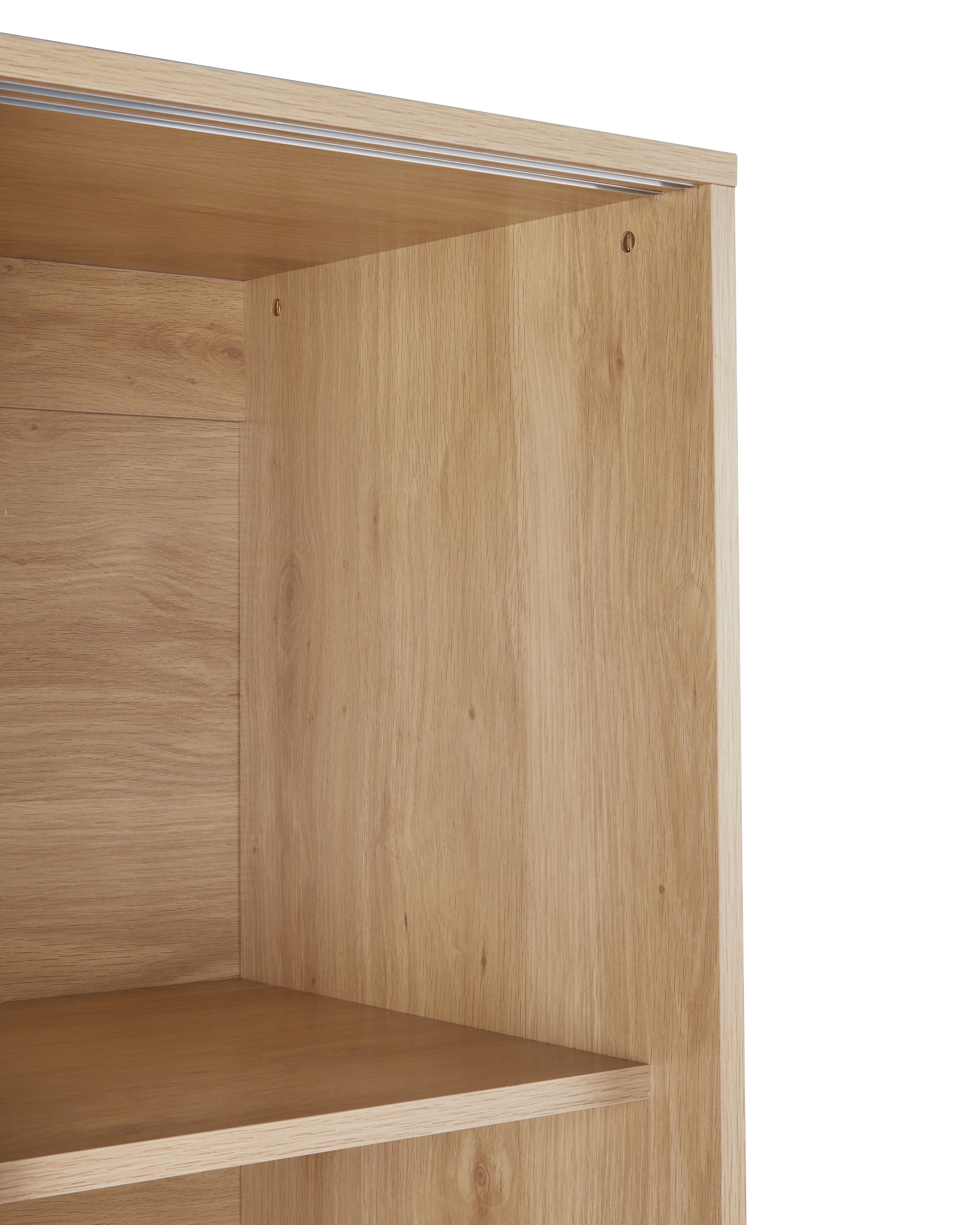 Glazen vitrinekast RUMSON 80 cm Lichtbruin