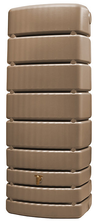 Récupérateur d'eau Garantia Slim taupe 500L