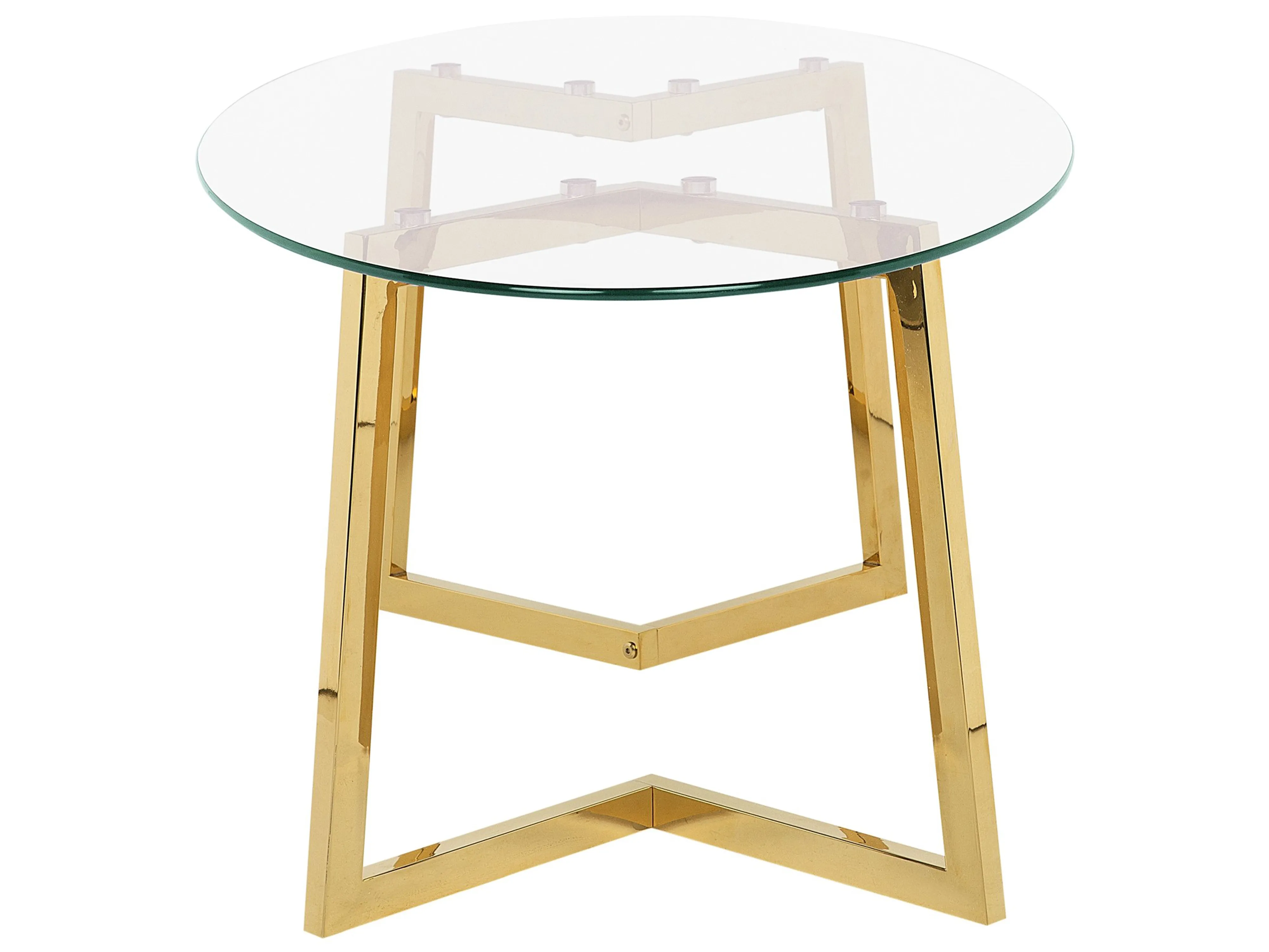 Salontafel FRESNO Glas Goud