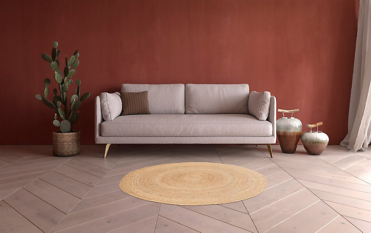 Tapis traditionnel jute rond GoodHome Ø130cm