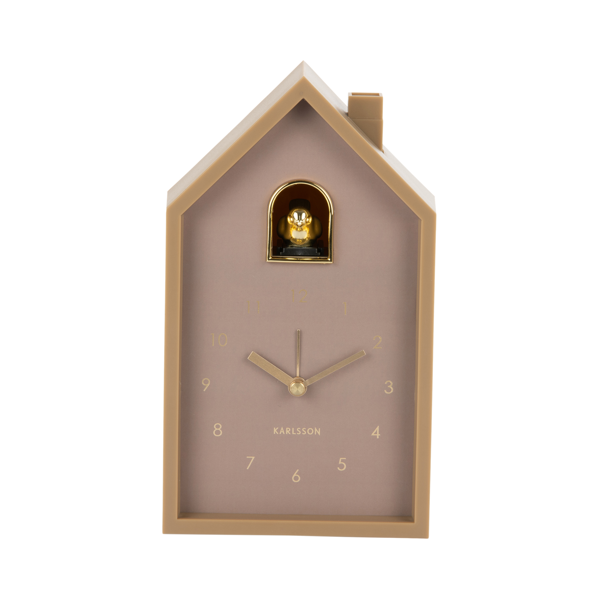 Wekker Modern Cuckoo Oro Mokkabruin