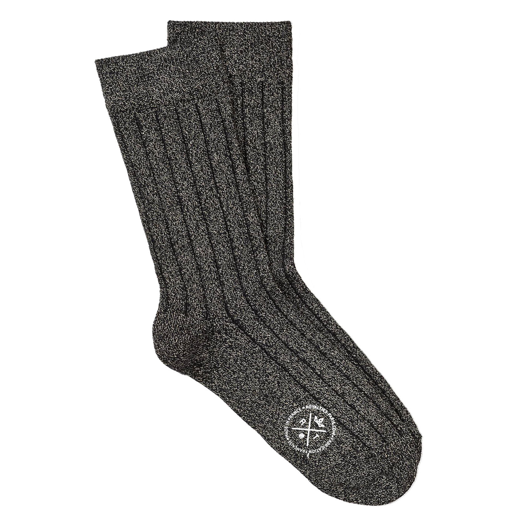 MICKY - Chaussettes rayées en maille métallisée | Noir