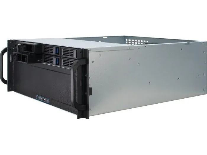 Inter-Tech IPC 4U-4408 - Rack-monterbar - 4U - forlænget ATX / SSI EEB - ingen strømforsyning (ATX) - USB