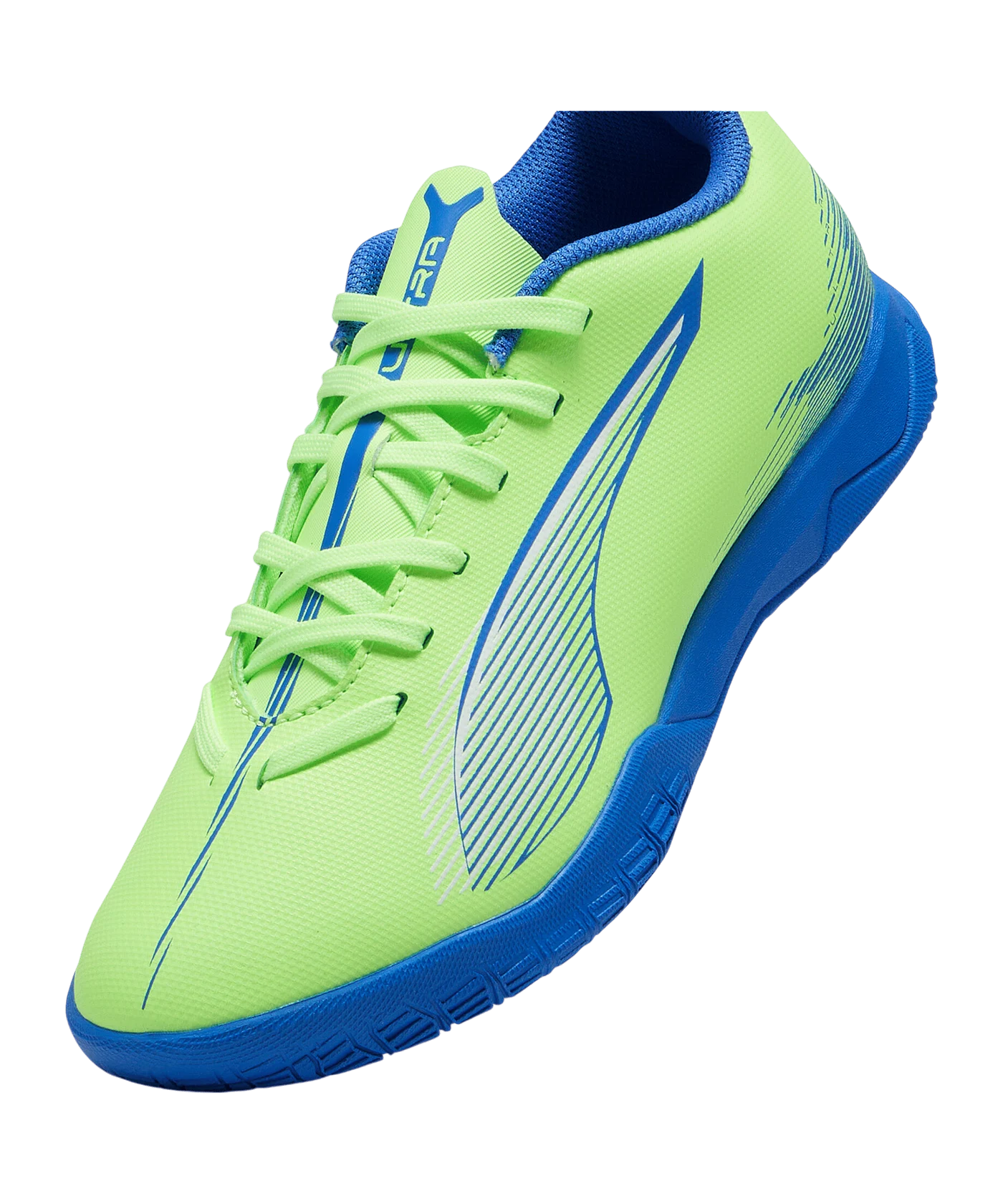 PUMA ULTRA 5 Play IN Lights Out Jr Kids Grün Weiss F03