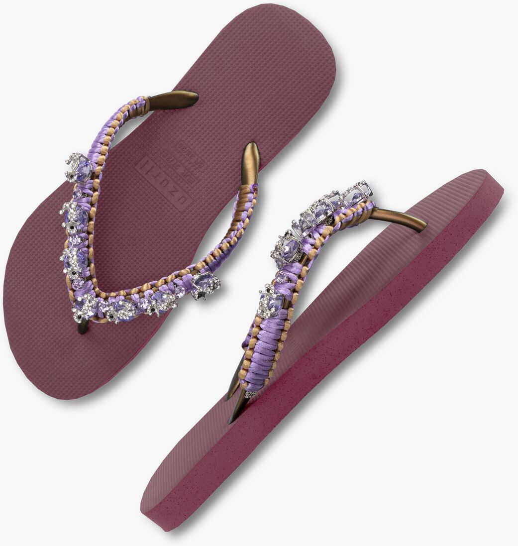UZURII roze uzurii teenslippers marcrame poodle doodle