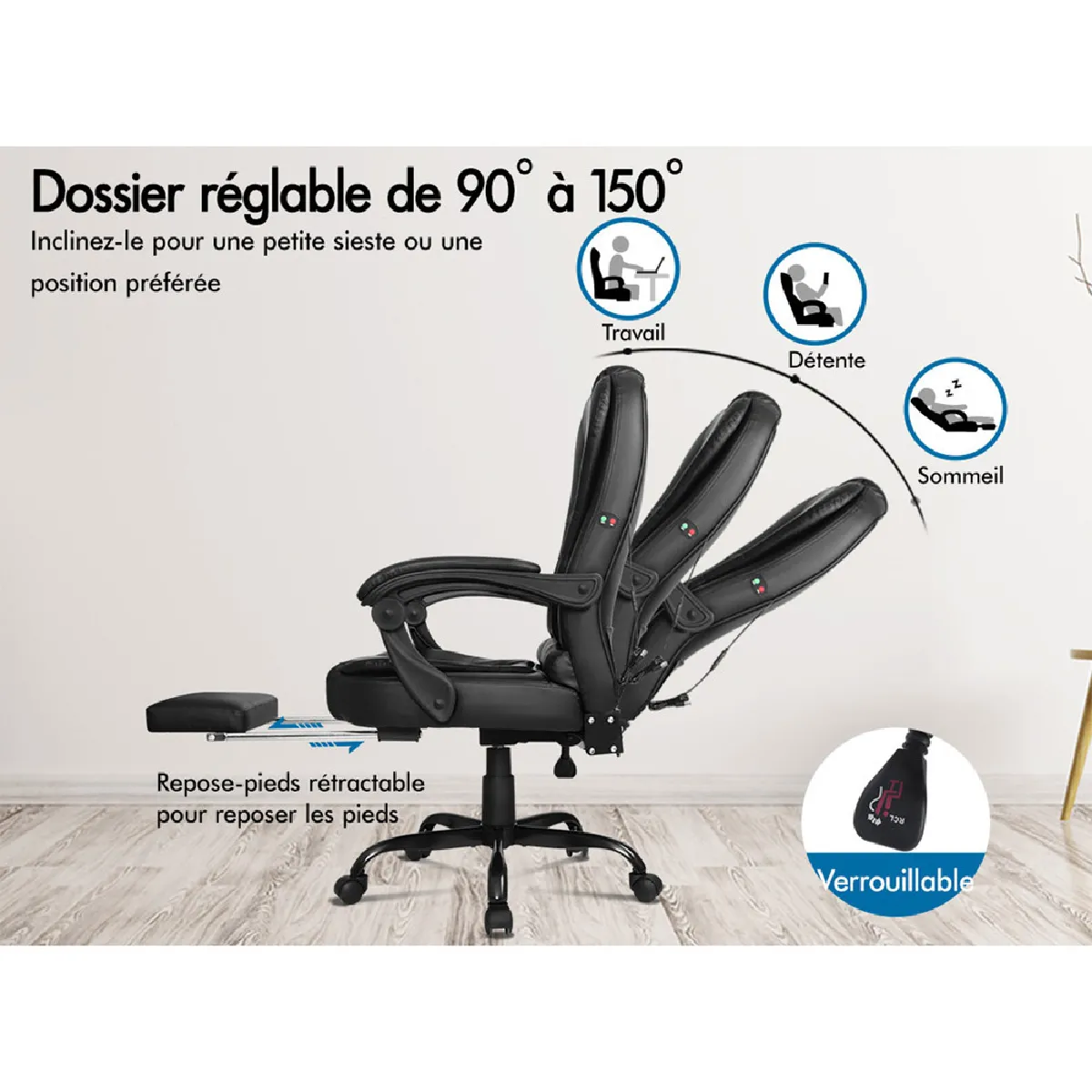 ALFORDSON Fauteuil de Bureau