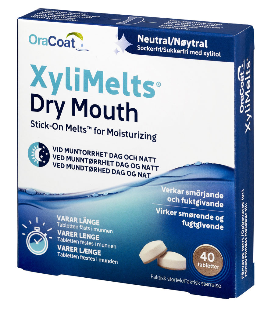 XyliMelts klebetablett nøytral 40 stk