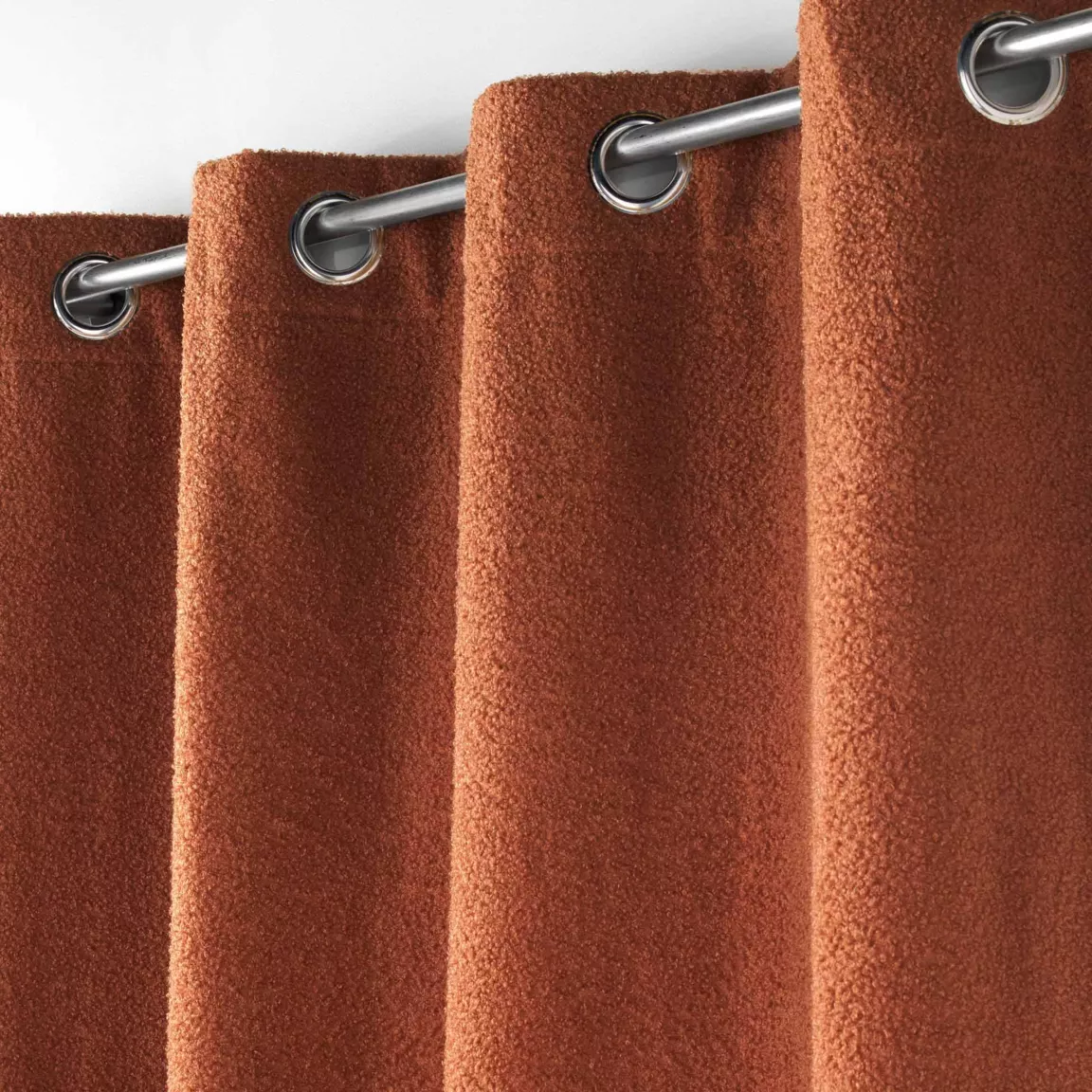 Rideau bouclette (140 x 240 cm) Wooly Terracotta