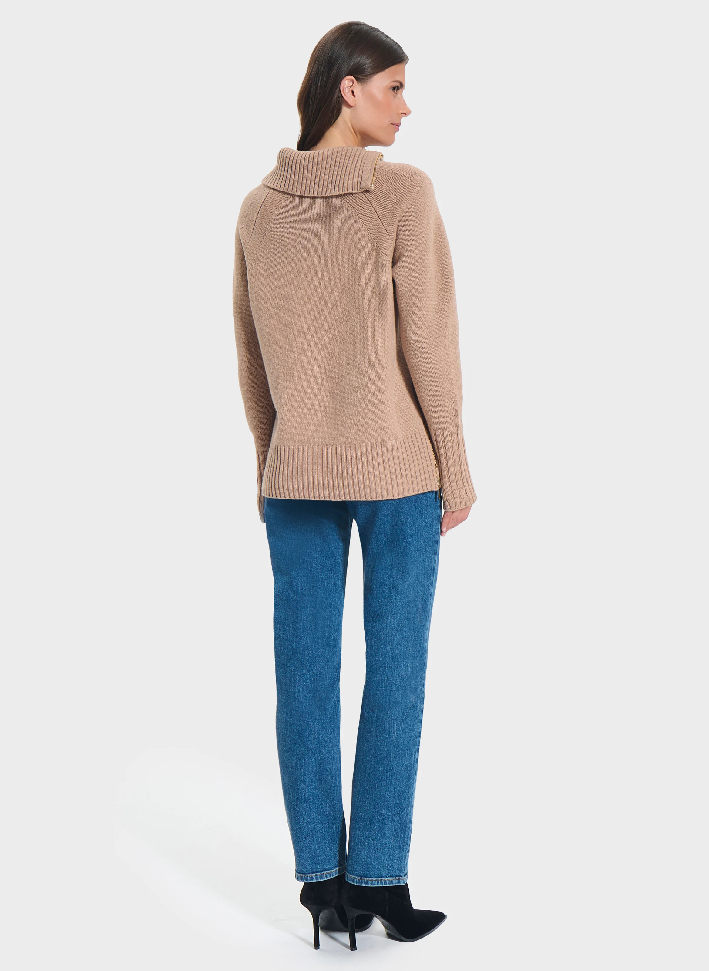 NUALA - Pull droit en cachemire | Beige