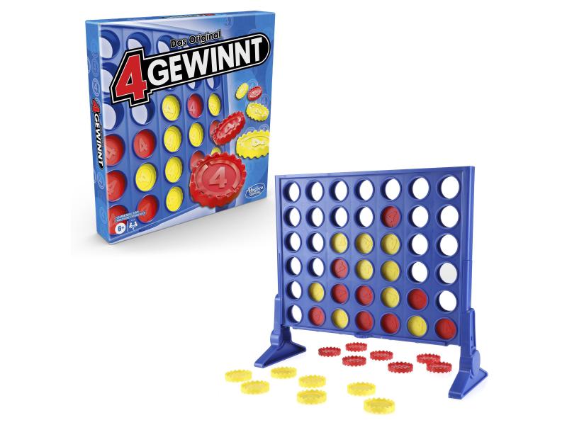 Hasbro Gaming Familienspiel 4 gewinnt Klassisches Strategiespiel