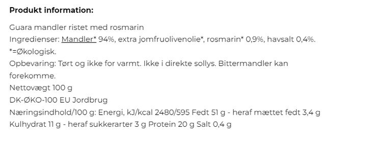 Mill & Mortar Mandler-Rosmarin-Havsalt, ØKO Multi